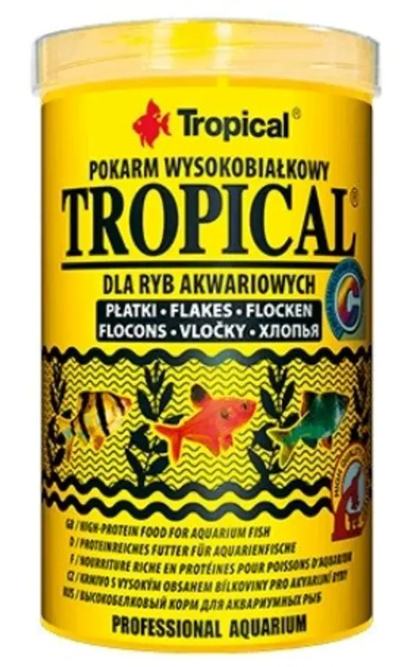 ⁨TROPICAL - proteinreiches Futter für Aquarienfische - 1000 ml/200 g⁩ im Wasserman.eu