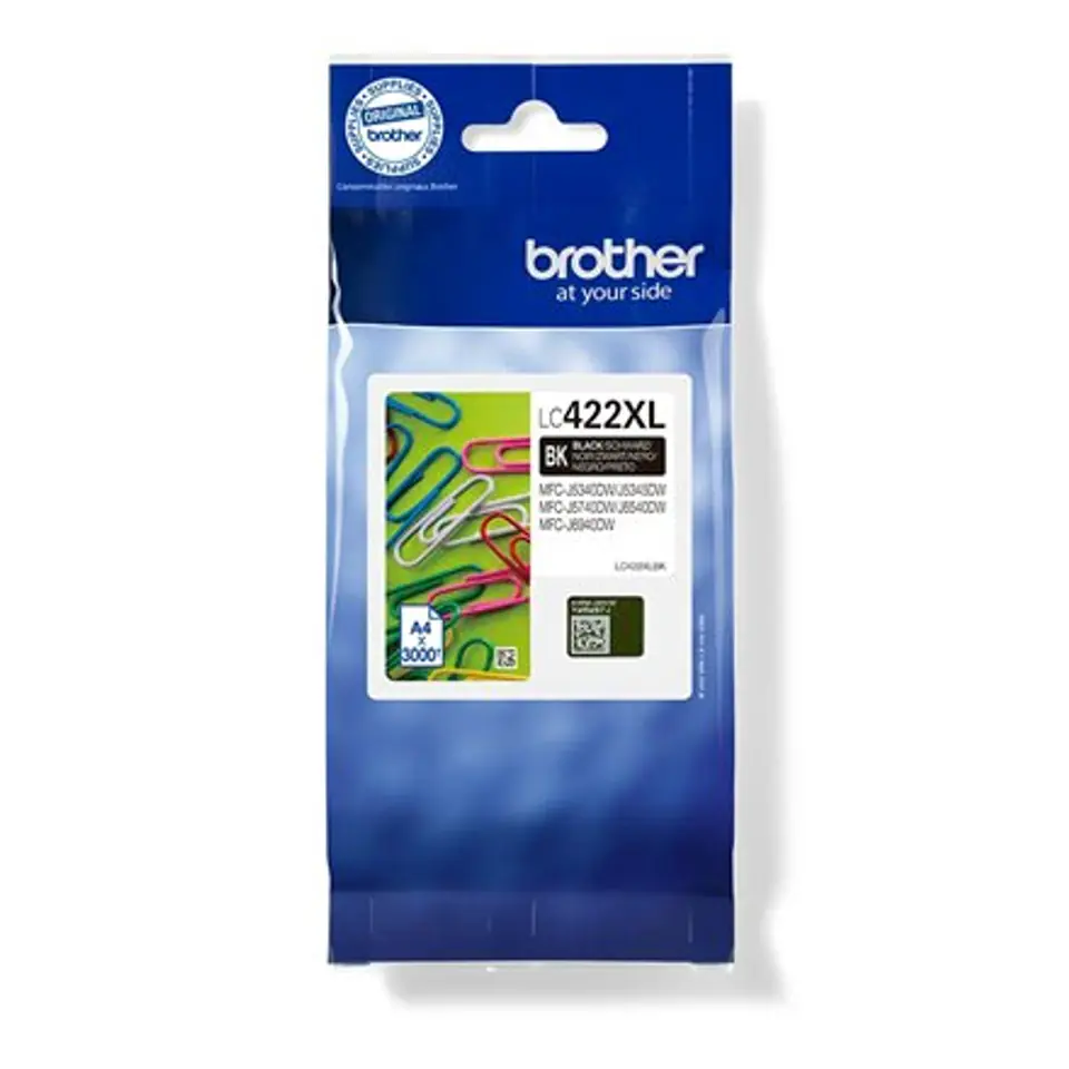 ⁨Brother LC422XLBK Ink Cartridge, Black⁩ at Wasserman.eu