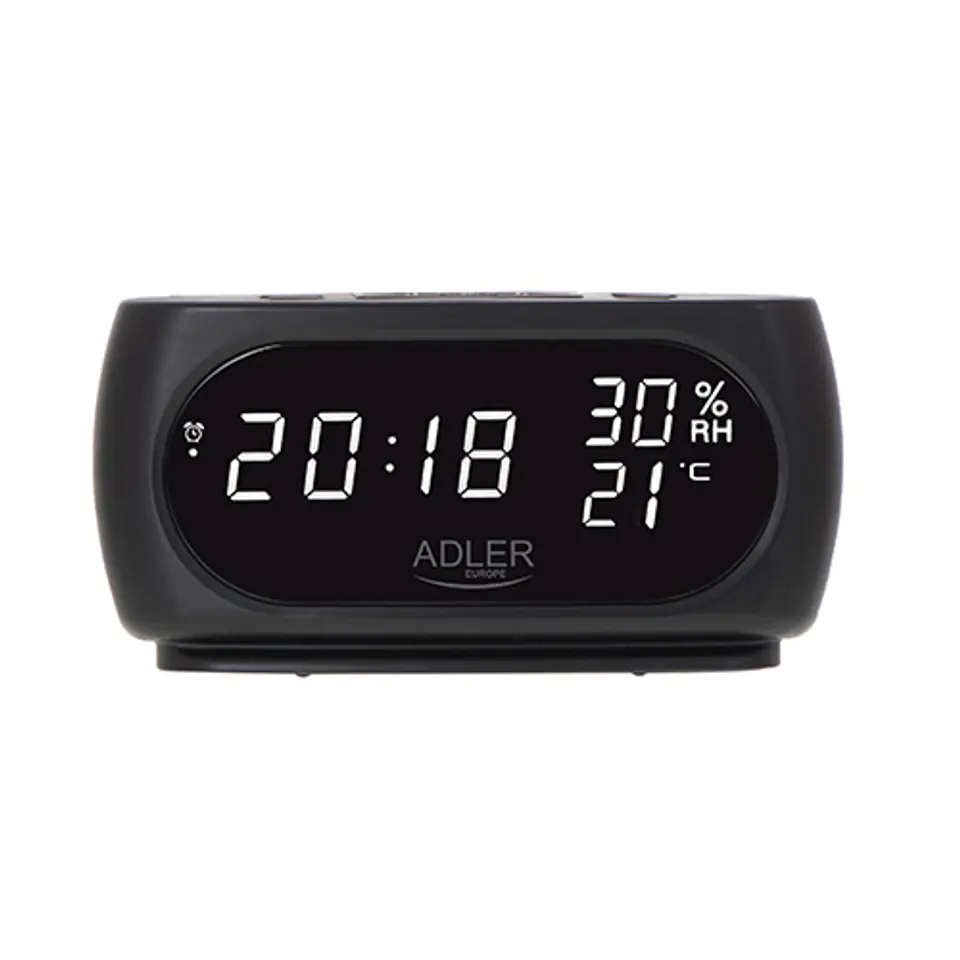 ⁨Adler AD 1186 alarm clock Digital alarm clock Black⁩ at Wasserman.eu