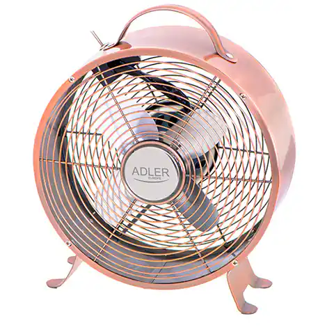 ⁨Adler Fan AD 7324 Loft Fan, Number of speeds 2, 50 W, Diameter 20 cm, Copper⁩ at Wasserman.eu
