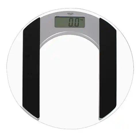 ⁨Adler AD 8122 Electronic personal scale Oval Black,Transparent⁩ at Wasserman.eu