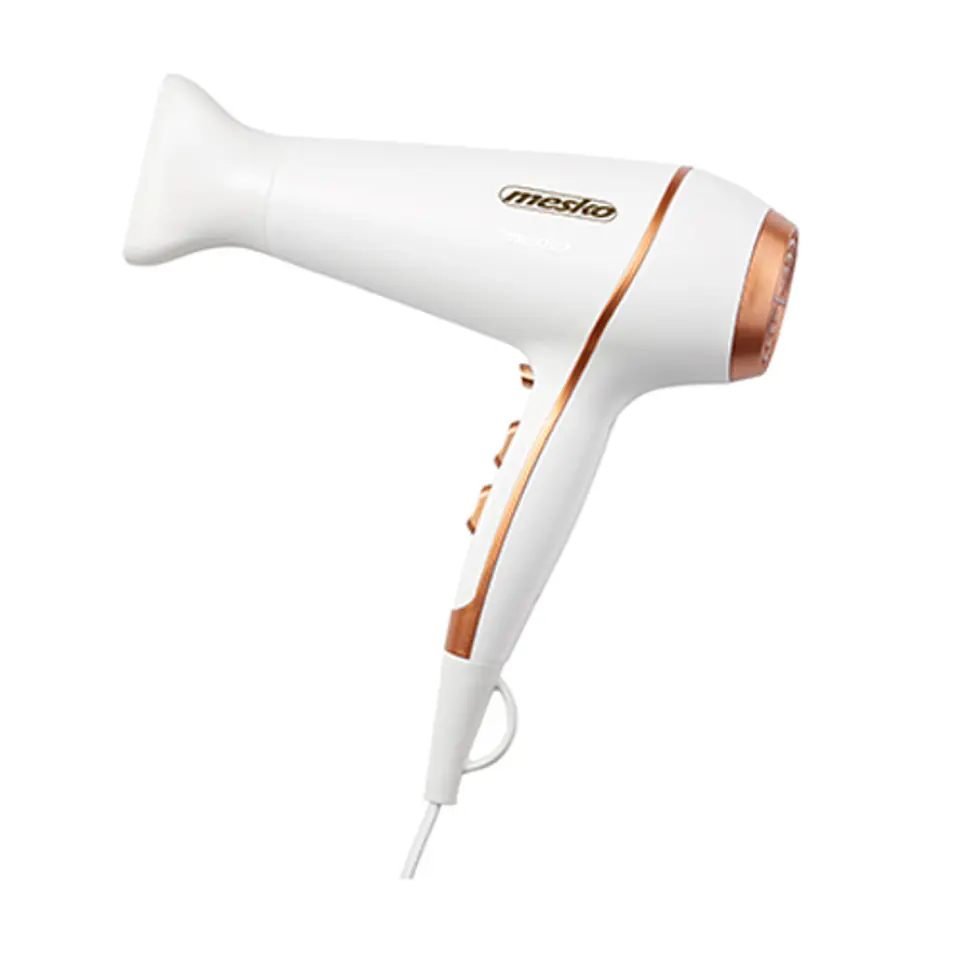 ⁨Mesko Hair Dryer MS 2250 2100 W, Number of temperature settings 3, White⁩ at Wasserman.eu