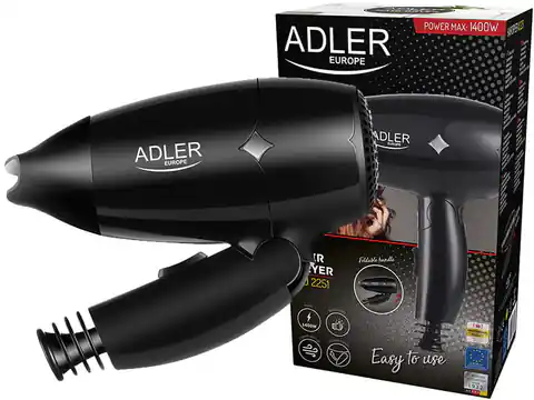 ⁨Suszarka do włosów Adler AD 2251 składana⁩ w sklepie Wasserman.eu