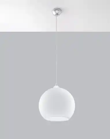 ⁨Lampa wisząca BALL biała⁩ w sklepie Wasserman.eu