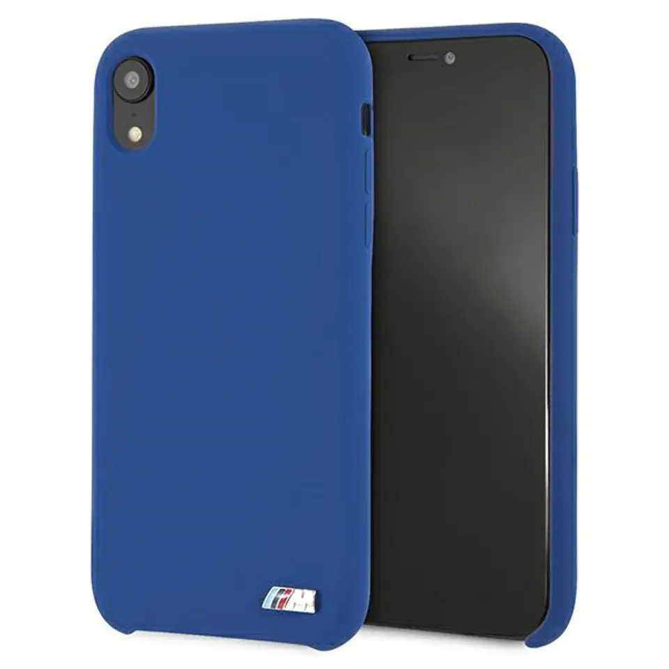 ⁨BMW Case BMHCI61MSILNA iPhone Xr blue/navy hardcase Silicone M Collection⁩ at Wasserman.eu