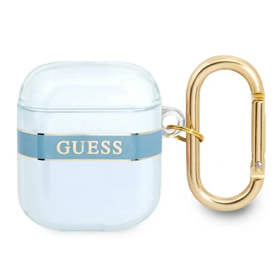 ⁨Guess GUA2HHTSB AirPods cover blue/blue Strap Collection⁩ at Wasserman.eu