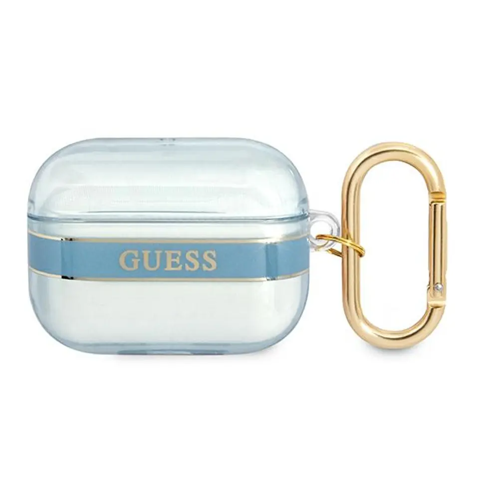 ⁨Guess GUAPHHTSB AirPods Pro cover blue/blue Strap Collection⁩ at Wasserman.eu