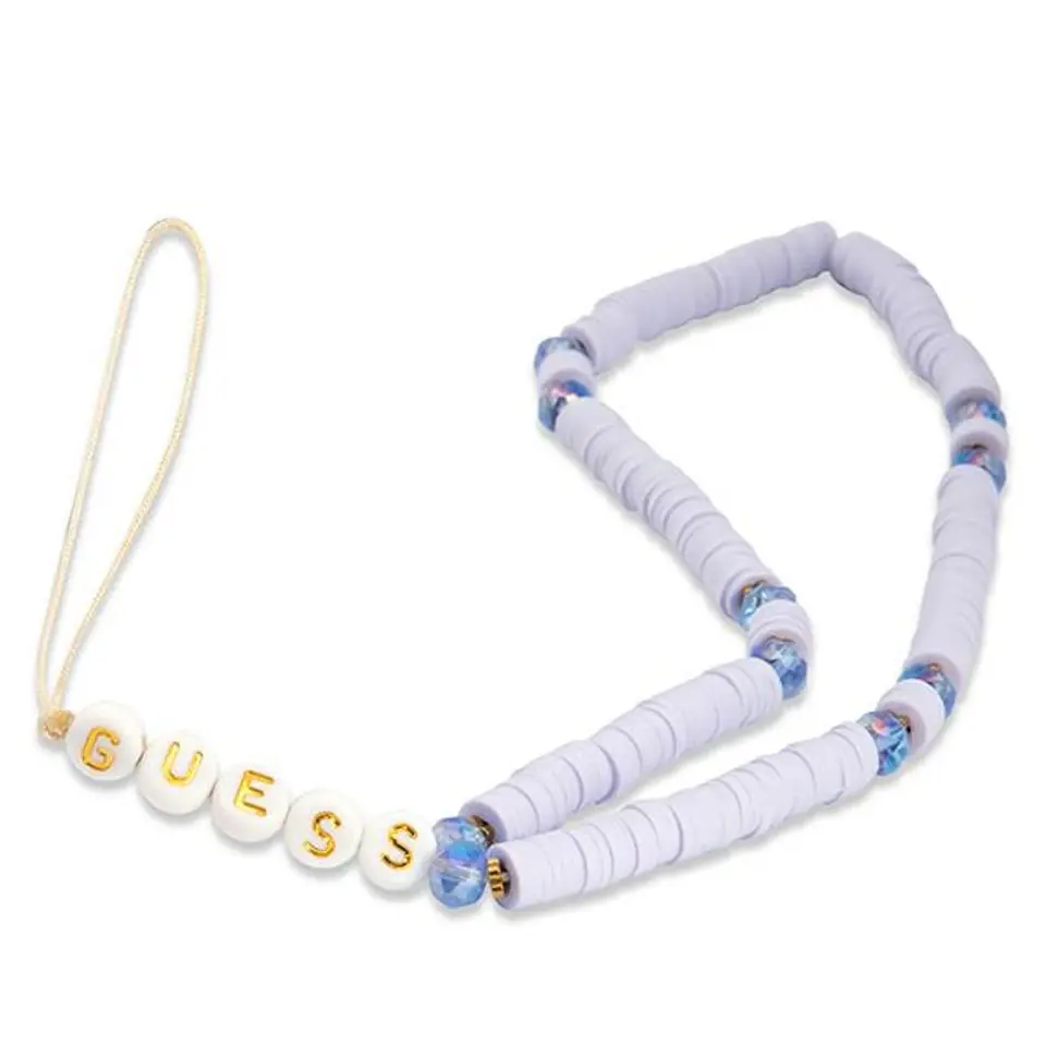 ⁨Guess pendant GUSTPEARU Phone Strap lilak/lilac Heishi Beads⁩ at Wasserman.eu