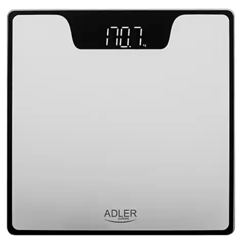 ⁨Adler Bathroom Scale AD 8174s Maximum weight (capacity) 180 kg, Accuracy 100 g, Silver⁩ at Wasserman.eu