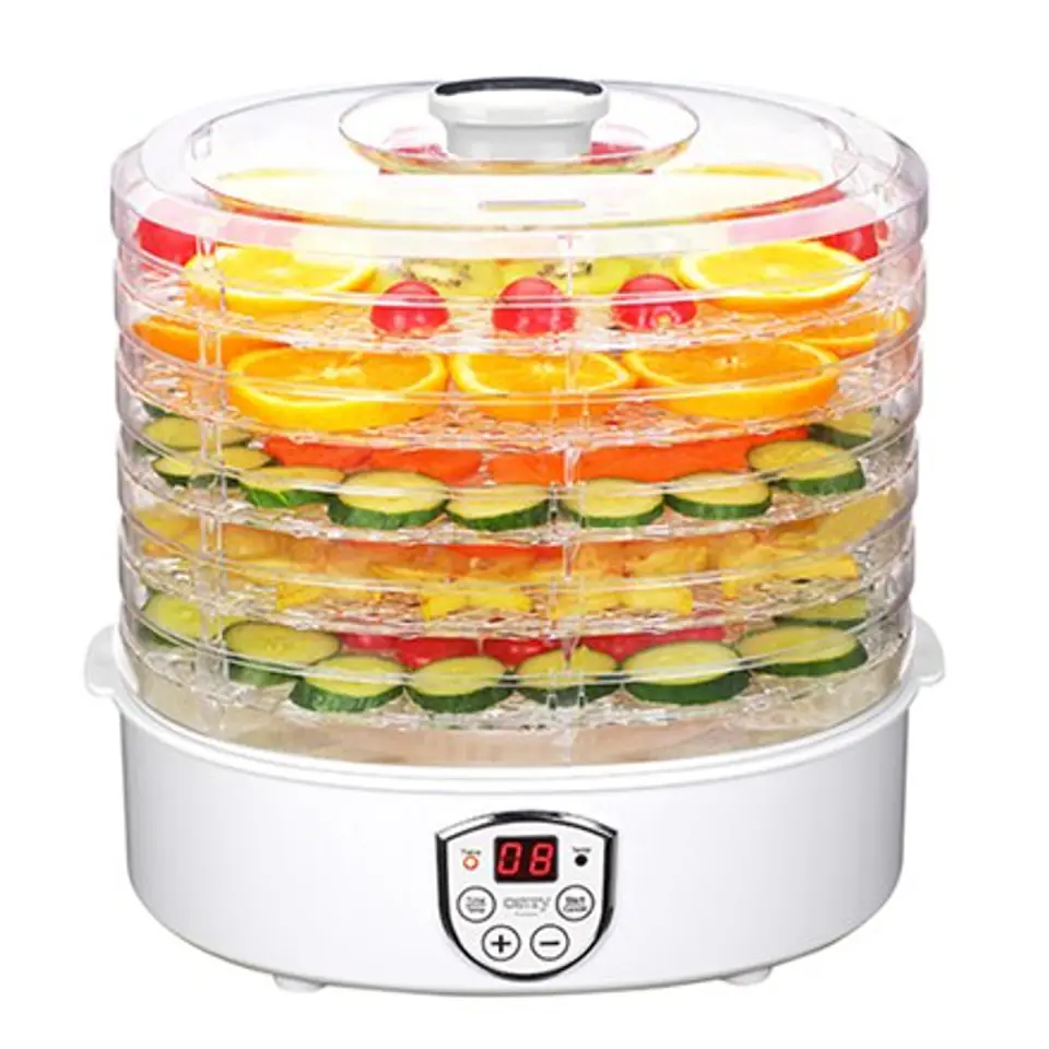 ⁨Camry Food Dehydrator CR 6659	 Power 240 W, Number of trays 5, Temperature control, Integrated timer, White⁩ w sklepie Wasserman.eu
