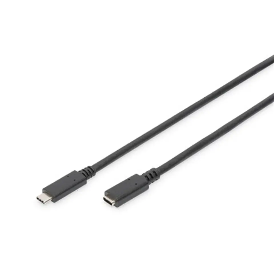 ⁨Digitus | USB-C extension cable | Female | 24 pin USB-C | Male | Black | 24 pin USB-C | 2 m⁩ w sklepie Wasserman.eu