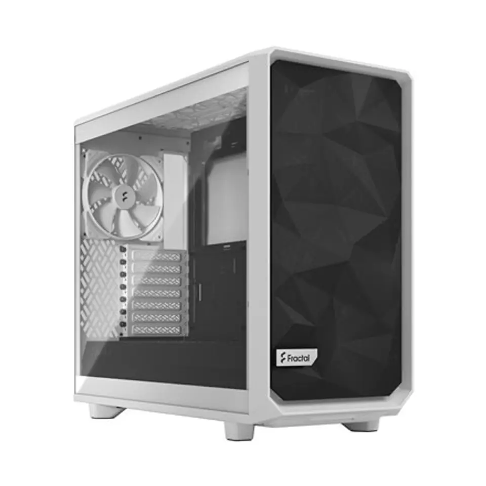 ⁨Fractal Design | Meshify 2 Lite TG Clear | Side window | White | E-ATX | Power supply included No | ATX⁩ w sklepie Wasserman.eu