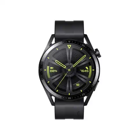 ⁨Huawei Watch GT | 3 | Smart watch | Stainless steel | 46 mm | Black | Dustproof | Waterproof⁩ w sklepie Wasserman.eu