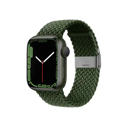 ⁨Crong Wave Band – Pleciony pasek do Apple Watch 38/40/41 mm (zielony)⁩ w sklepie Wasserman.eu