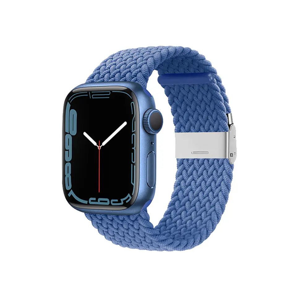 ⁨Crong Wave Band – Pleciony pasek do Apple Watch 38/40/41/42 mm (niebieski)⁩ w sklepie Wasserman.eu