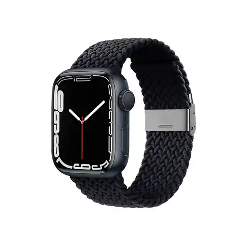 ⁨Crong Wave Band – Pleciony pasek do Apple Watch 42/44/45/49 mm (grafitowy)⁩ w sklepie Wasserman.eu
