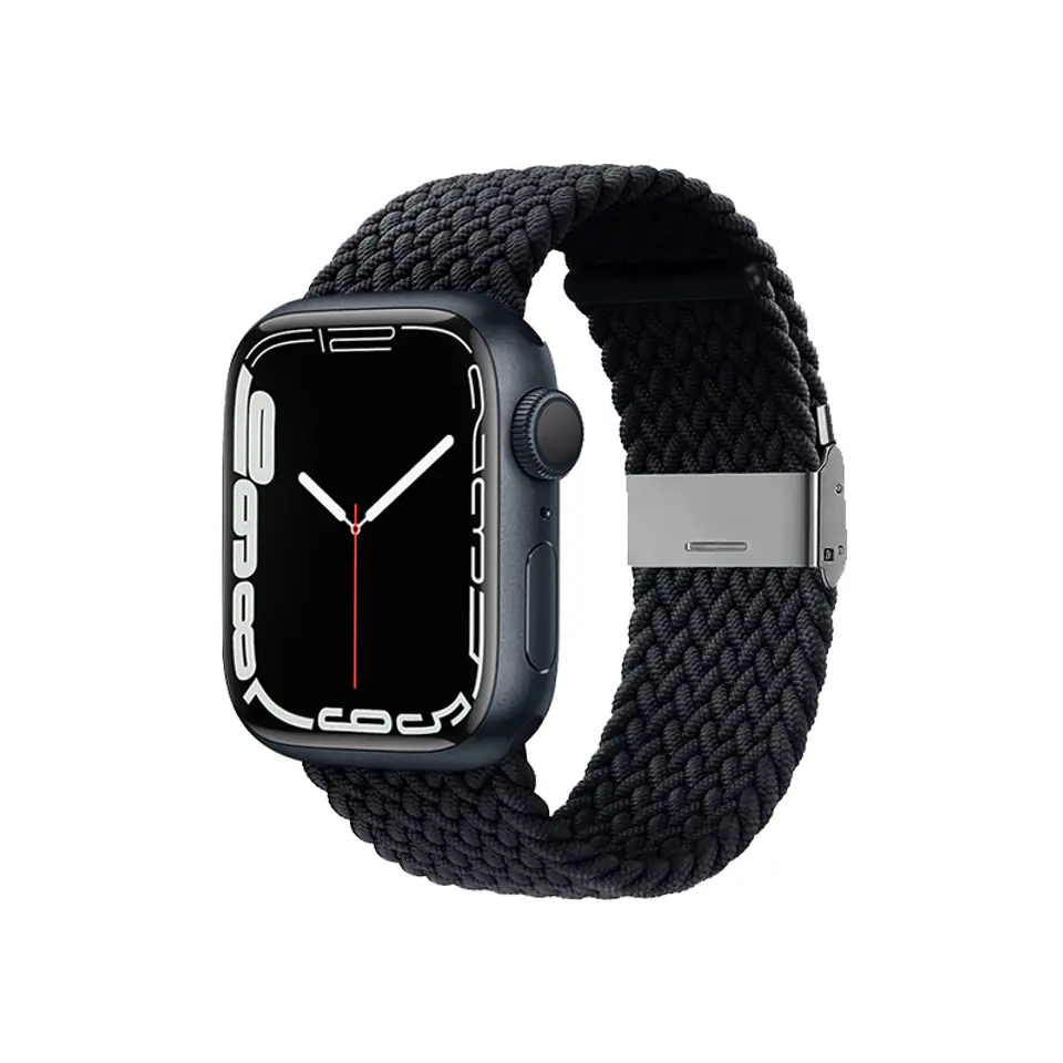 ⁨Crong Wave Band – Pleciony pasek do Apple Watch 44/45/46/49 mm (grafitowy)⁩ w sklepie Wasserman.eu