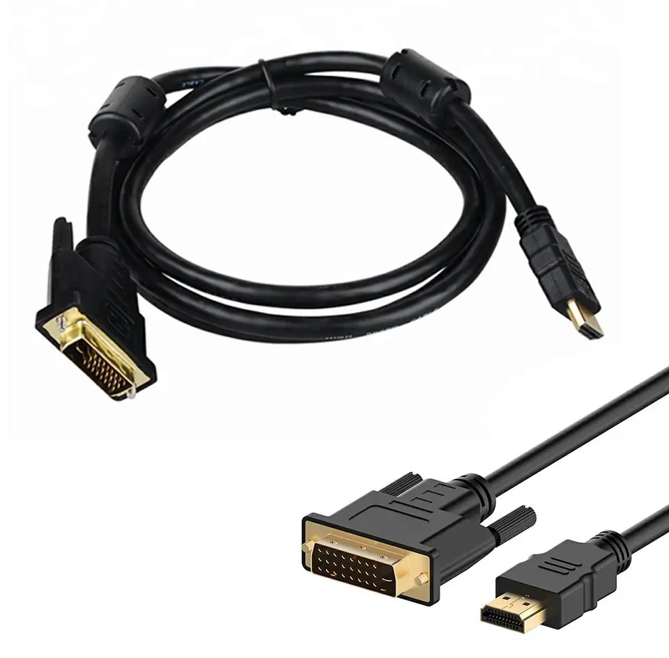 ⁨HD8 Kabel hdmi 19pin-dvi 2m gold⁩ w sklepie Wasserman.eu