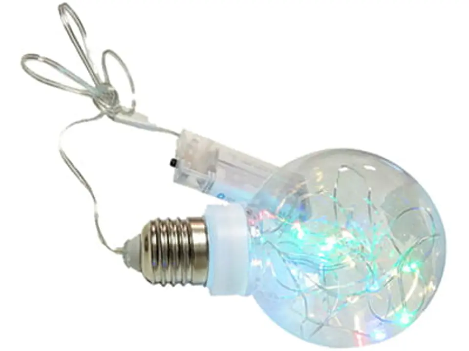 RGB Weihnachtsschmuck Birne 8cm 20 LED E16A im Wasserman.eu