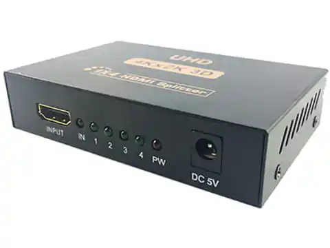 ⁨HDMI-Splitter aktiv. 1x4 Splitter Für HDMI⁩ im Wasserman.eu