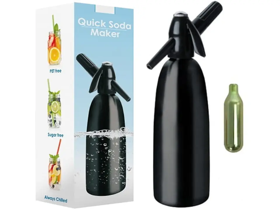 ⁨Saturator, soda siphon SA-01C 1L + free cartridge⁩ at Wasserman.eu