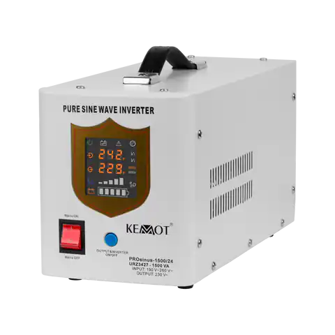 ⁨Uninterruptible power supply KEMOT PROsinus-1500/24 converter with pure sinusoidal waveform and charging function 24V 230V 1500VA/1050W⁩ at Wasserman.eu