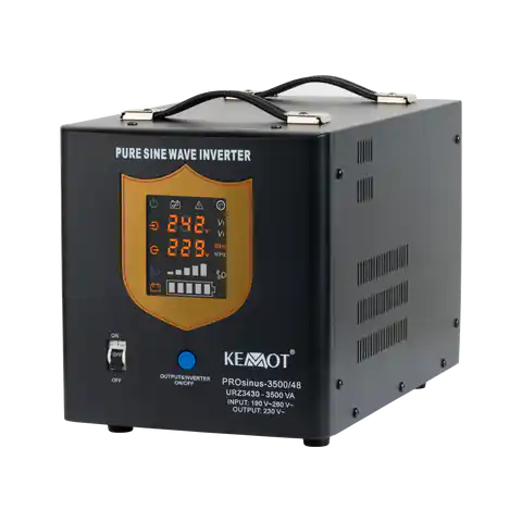 ⁨Uninterruptible power supply KEMOT PROsinus-3500/48 converter with pure sinusoidal waveform and charging function 48V 230V 3500VA/2400W⁩ at Wasserman.eu
