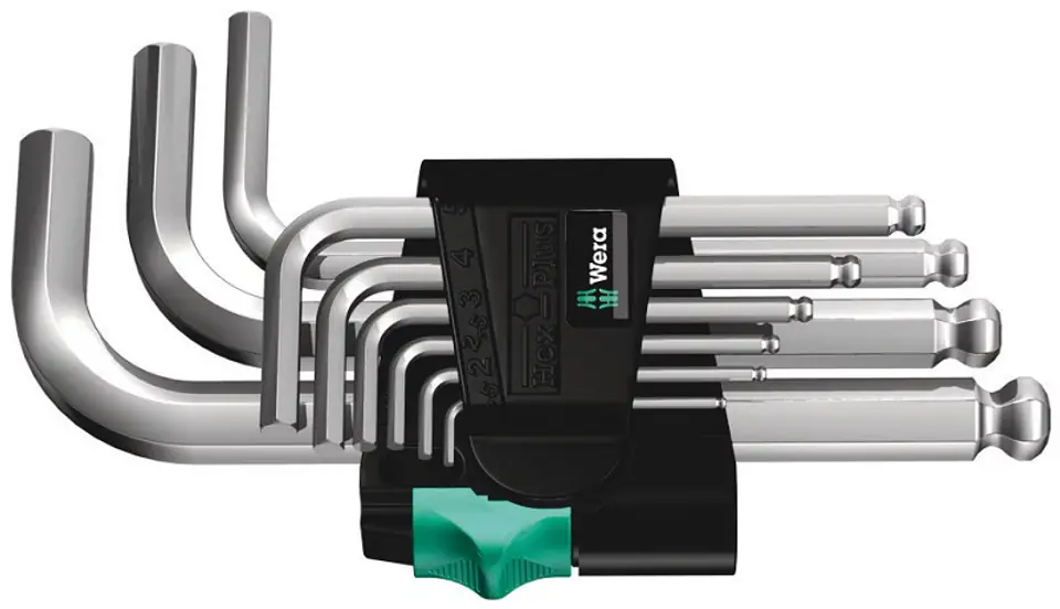 ⁨ALLEN KEY SET HEX-PLUS SHORT WITH BALL 9PCS.⁩ at Wasserman.eu