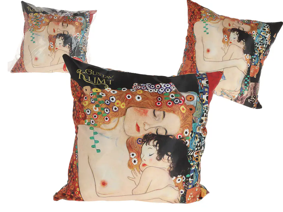 ⁨Pillow with filling/zipper - G. Klimt, Motherhood (CARMANI)⁩ at Wasserman.eu