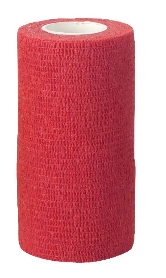 KERBL Samoprzylepny bandaż EquiLastic 5cm, czerwony w sklepie Wasserman.eu