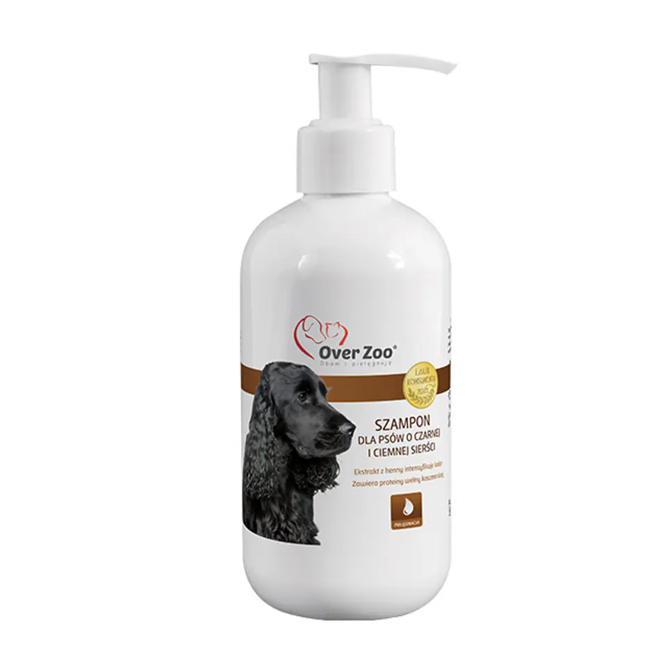 ⁨OVERZOO SHAMPOO FOR DOGS WITH BLACK AND DARK COAT 250 ml⁩ at Wasserman.eu