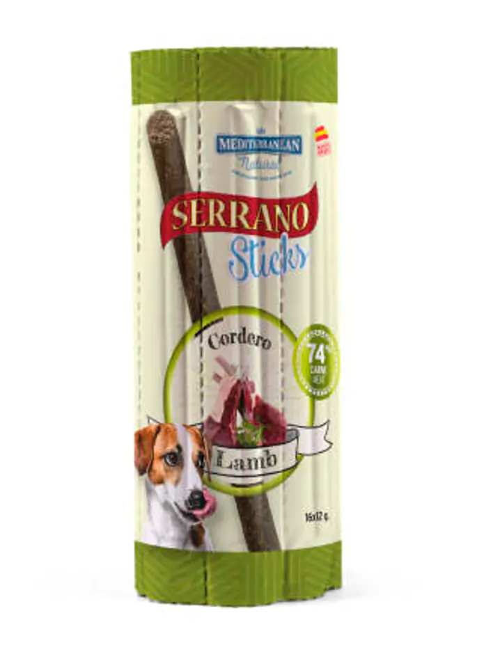 ⁨SERRANO Sticks blisters for dogs with lamb 16pcs⁩ at Wasserman.eu