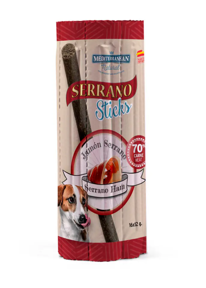 ⁨SERRANO Sticks blisters for dogs with serrano ham 16pcs⁩ at Wasserman.eu
