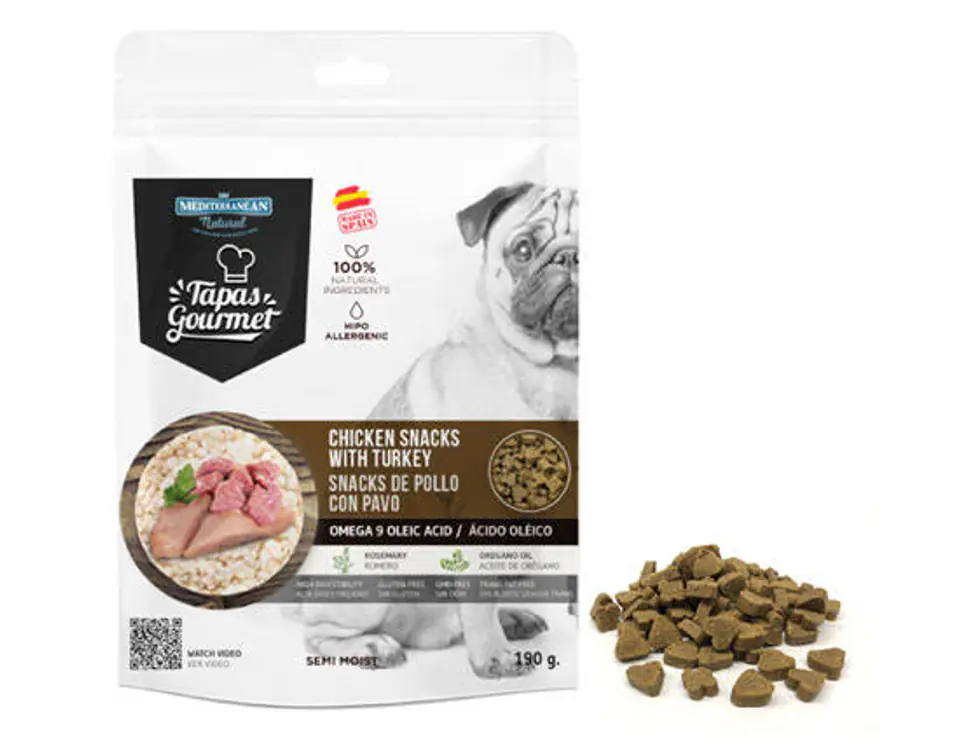 ⁨TAPAS GOURMET Training delicacy with chicken and turkey 190g⁩ at Wasserman.eu