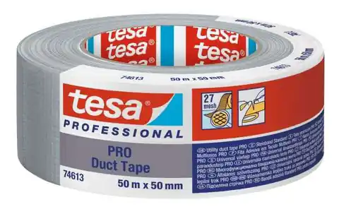 ⁨Taśma naprawcza duct tape 50m:50mm, srebrna(h0461347)⁩ w sklepie Wasserman.eu