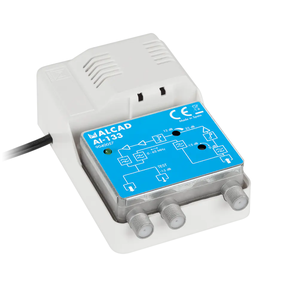 ⁨Internal antenna amplifier CATV (RP 65 MHz) AI-133 ALCAD⁩ at Wasserman.eu