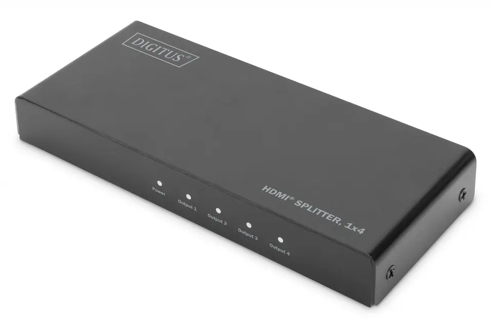 Rozdzielacz (Splitter) HDMI 4-portowy 4K 60Hz UHD 3D HDR HDCP 2.2 audio downscaling w sklepie Wasserman.eu