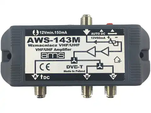 ⁨Wzmacniacz antenowy wewnętrzny (AWS-143M)⁩ w sklepie Wasserman.eu