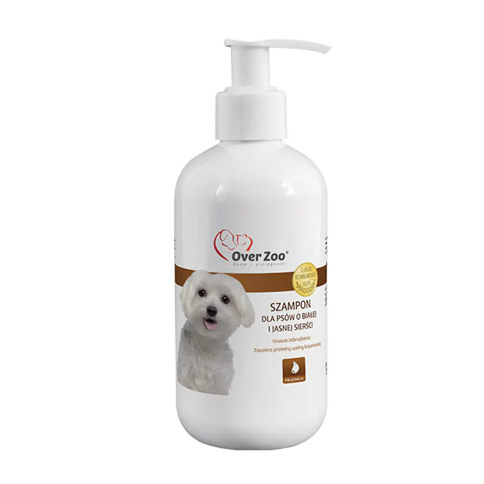 ⁨OVERZOO SHAMPOO FOR DOGS WITH WHITE AND LIGHT COAT 250 ml⁩ at Wasserman.eu