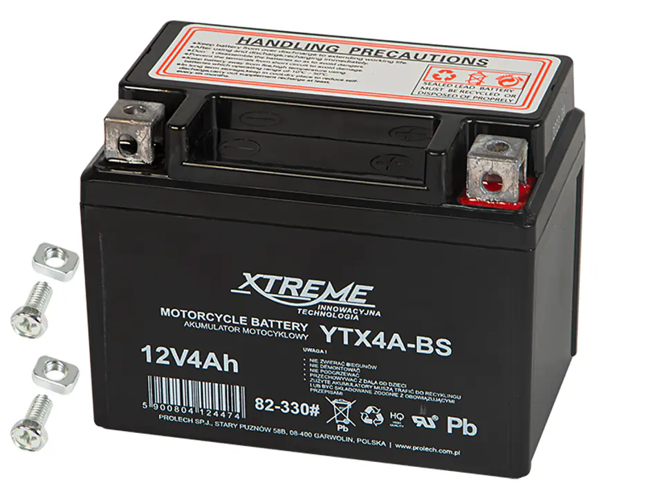 Akumulator motocyklowy 12V 4Ah XTREME w sklepie Wasserman.eu