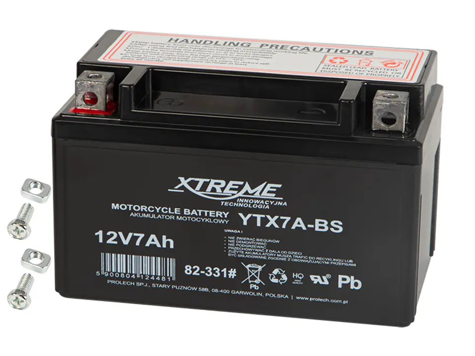 ⁨Motorcycle Battery 12V 7Ah XTREME⁩ at Wasserman.eu