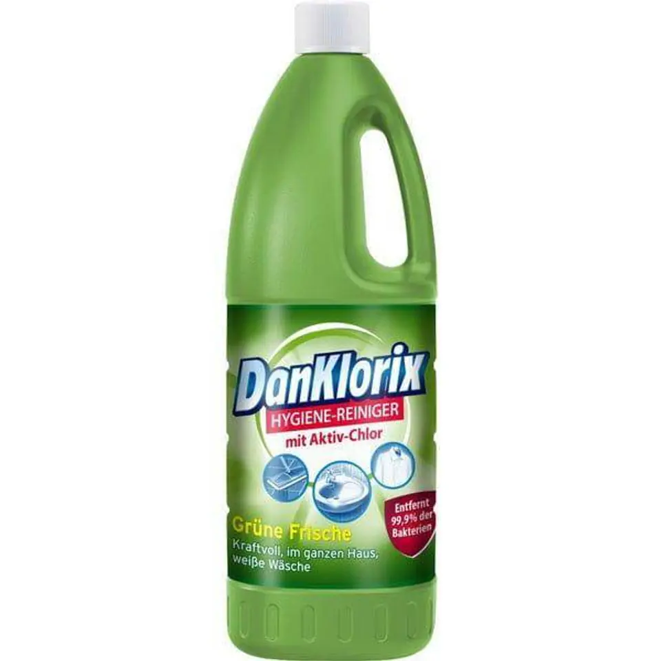 ⁨DanKlorix Hygienereiniger Grüne Frische Liquid Chlorine 1,5 L⁩ at Wasserman.eu