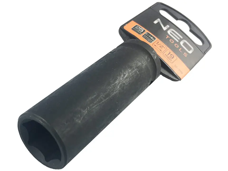 ⁨Impact socket 1 / 2` long, 19mm Neo 12-319⁩ at Wasserman.eu