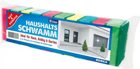 ⁨G&G Gąbki Uniwersalne Kolorowe 10 szt⁩ w sklepie Wasserman.eu