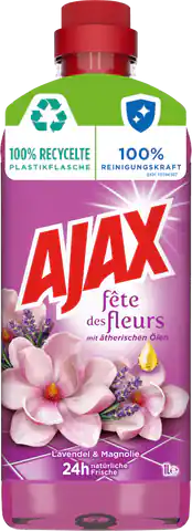 ⁨Ajax Lavender and Magnolia Floor Liquid 1 l⁩ at Wasserman.eu