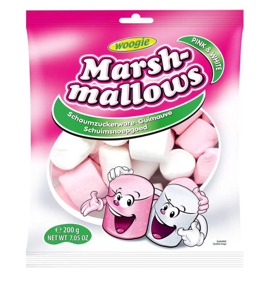 ⁨Woogie Marshmallows Pink & White 200g⁩ w sklepie Wasserman.eu