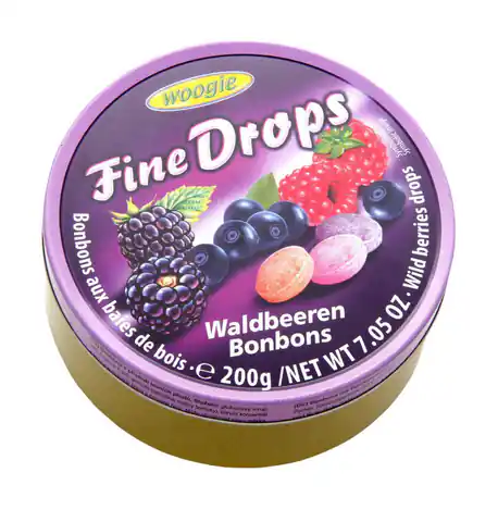 ⁨Woogie Canned Forest Fruit Candies 200 g⁩ at Wasserman.eu