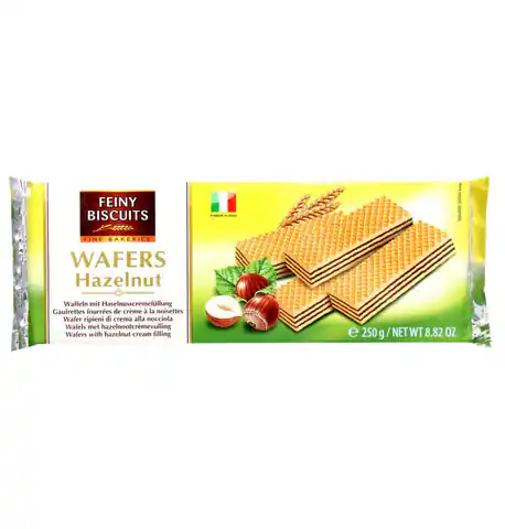 ⁨Feiny Biscuits Wafle Orzechowe 250 g⁩ w sklepie Wasserman.eu