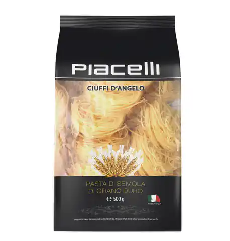 ⁨Piacelli Pasta Threads of Semolina 500 g⁩ at Wasserman.eu