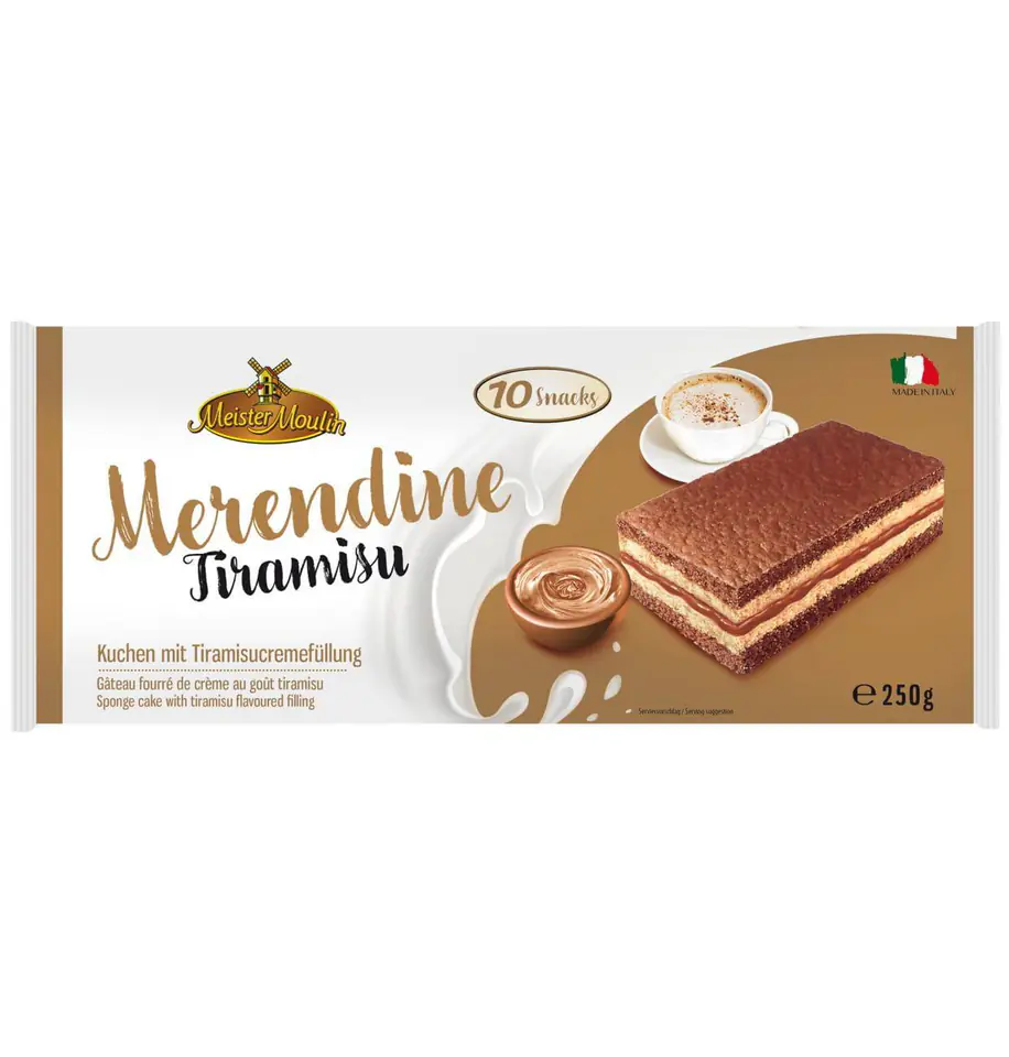 ⁨Meister Moulin Kanapki Biszkoptowe z Kremem Tiramisu 250 g⁩ w sklepie Wasserman.eu